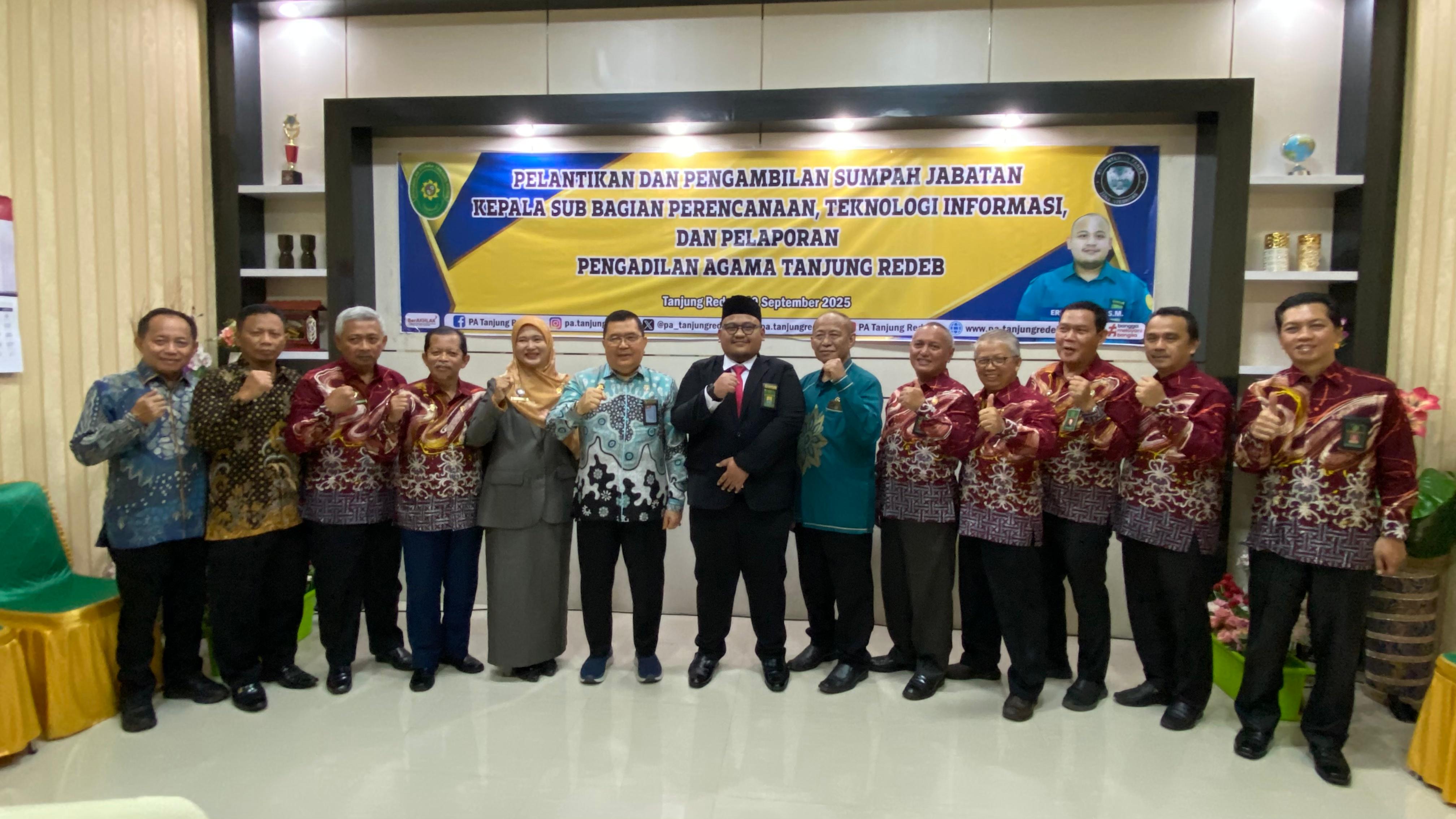 19092025 Pelantikan Kasubag PTIP PA Tj Redeb 2