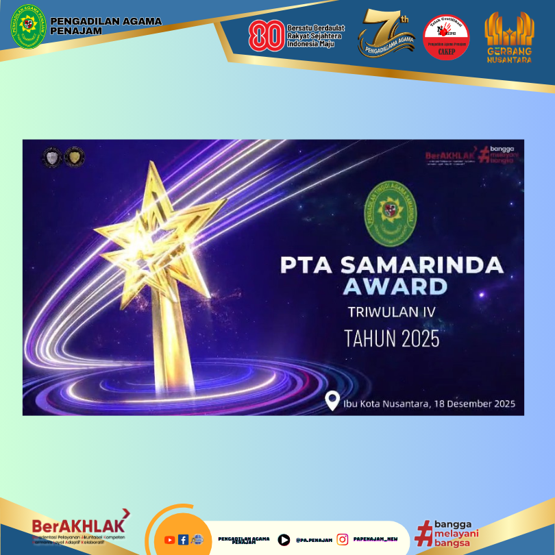 1.PA Penajam Raih 6 Penghargaan Penilaian Kinerja Terbaik
