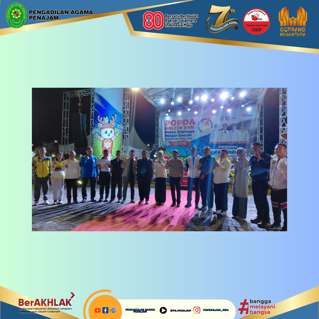 1.Penutupan Pekan Olahraga Pelajar Daerah POPDA XVII